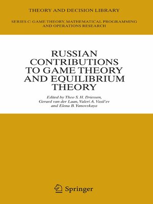 cover image of Russian Contributions to Game Theory and Equilibrium Theory
